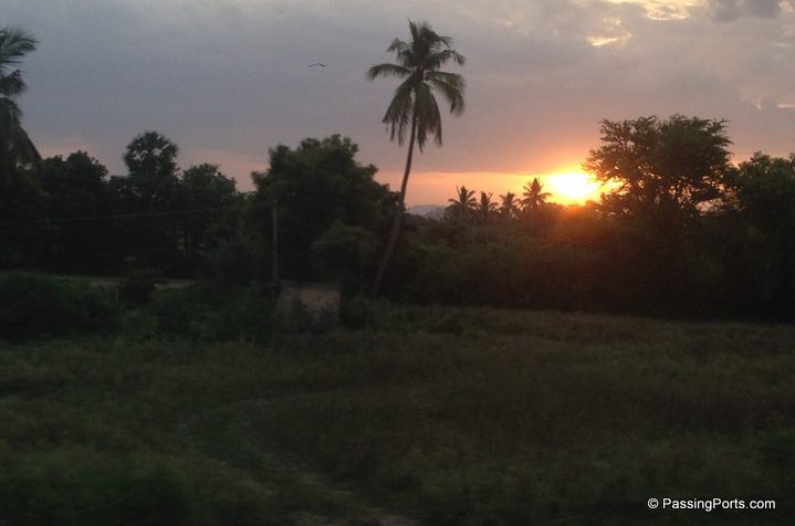 Sunset on the way to Tirupati