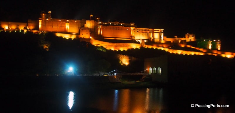 Amer Fort at night