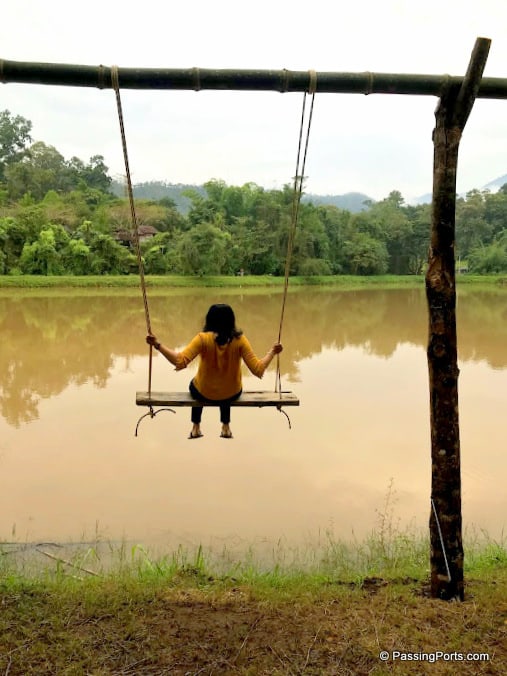 Swing in Pai Village near Land Split